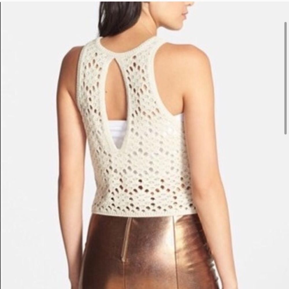 Beige Crochet Tank - Picture 2 of 5
